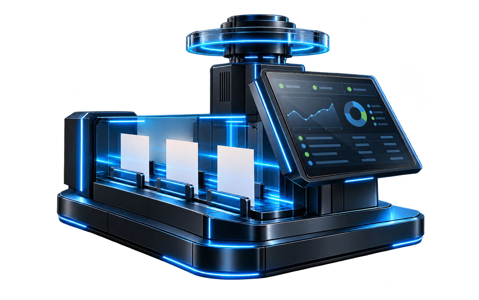 MAP Monitor: observation console, scanning ring and document cards