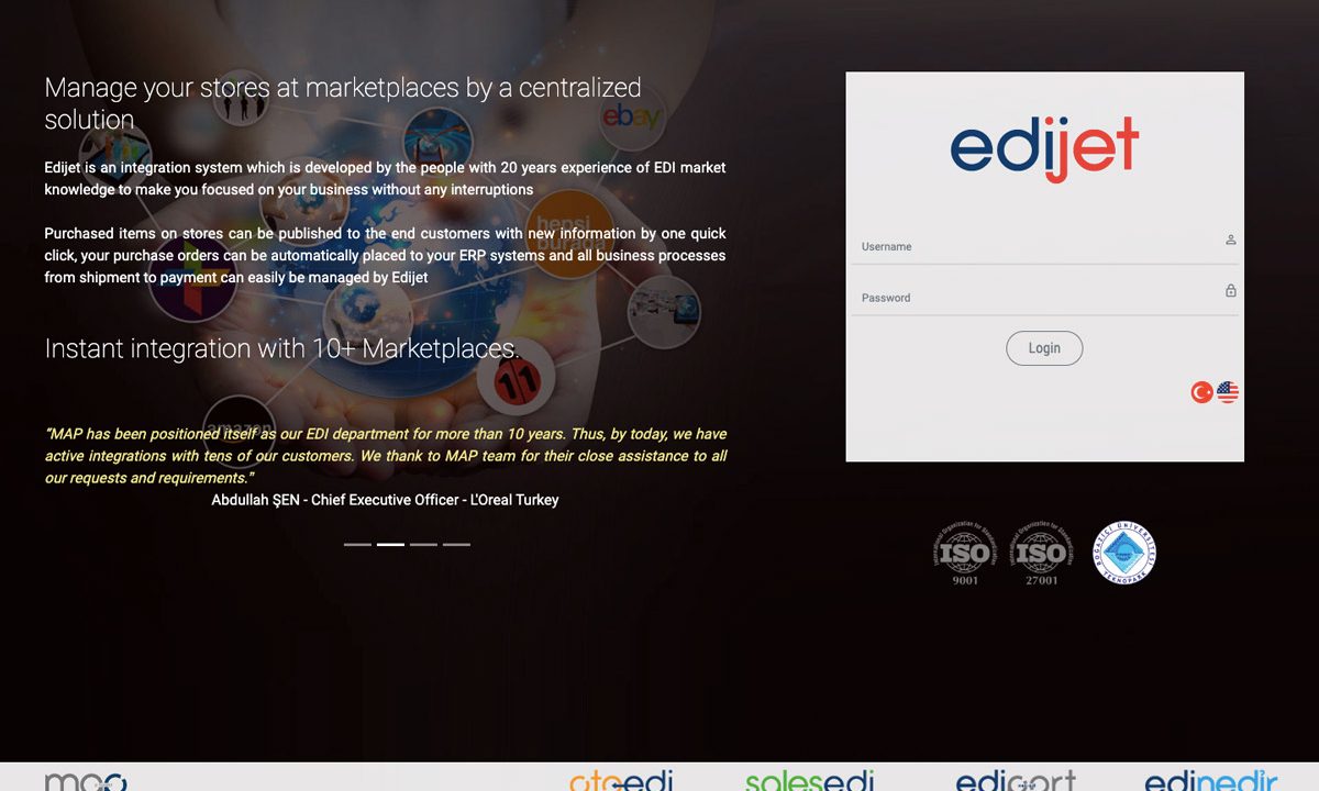 Edijet – Marketplace Integration MAP Edijet – Marketplace Integration