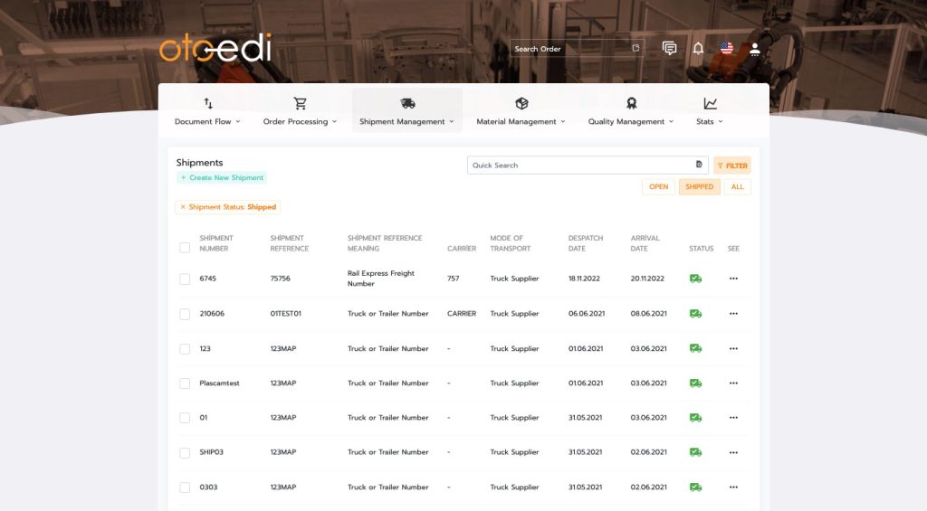 MAP OTOEDI Automotive Supply Chain Management System