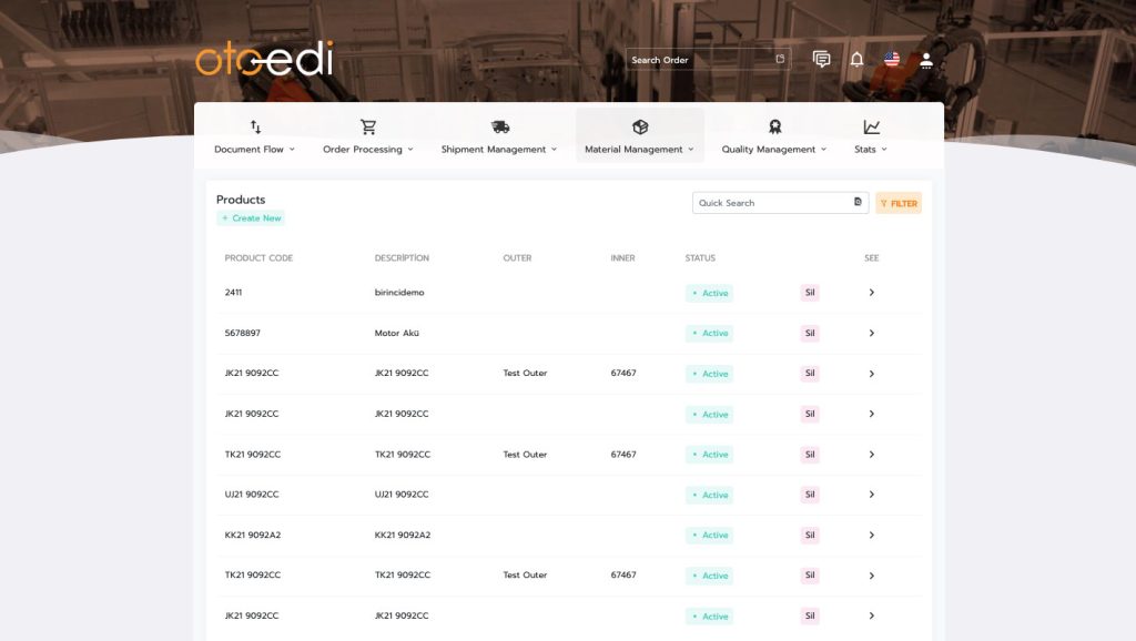 MAP OTOEDI Automotive Supply Chain Management System
